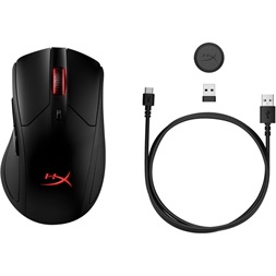 HyperX Pulsefire Dart vezeték nélküli fekete gamer egér