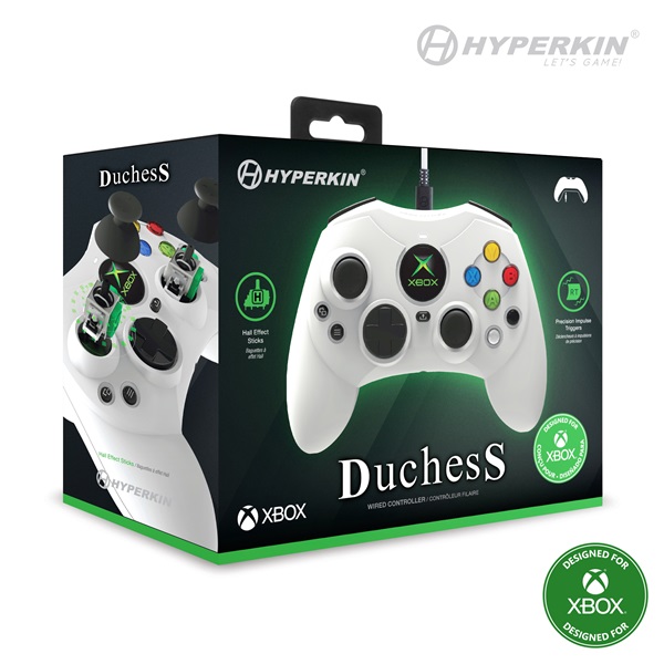 Hyperkin M01618-WH Duchess Xbox Series|One/Windows 11|10 fehér Xbox liszenszelt vezetékes kontroller