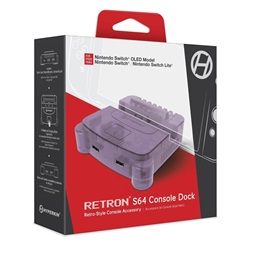 Hyperkin M07390-PU RetroN S64 Nintendo Switch Lila dokkoló