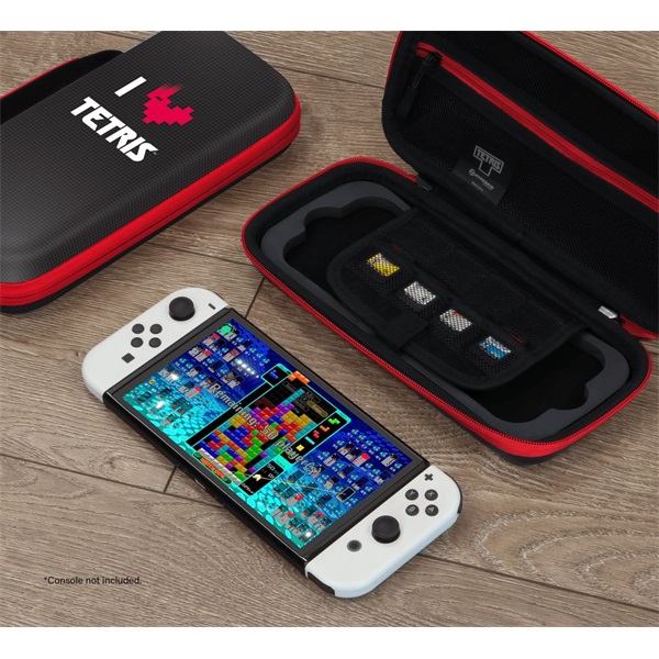 Hyperkin M07541-TEHD Tetris EVA Nintendo Switch/Switch OLED/Switch "Heart Drop" erősített utazótok