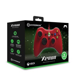 Hyperkin M01368-RD Xenon Xbox Series|One/Windows 11|10 piros Xbox liszenszelt vezetékes kontroller