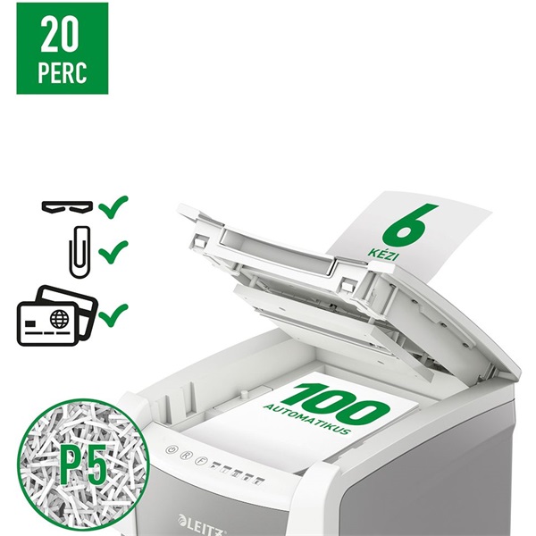 Leitz IQ AutoFeed SmallOffice 100 P5 Pro automata iratmegsemmisítő