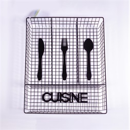 IRIS KT-210 CUISINE fémrácsos evőeszköztartó 32cmx26cmx4.5cm