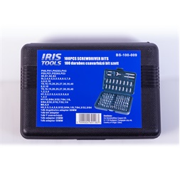 IRIS TOOLS BS-100-009 100 darabos csavarhúzó bit szett