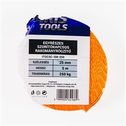 IRIS TOOLS ITOCSC-5M-250 egyrészes szorítókapcsos rakományrögzítő 250 kg, 5 m, 25 mm