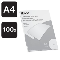 Ibico A4 75 micron, 100 db/csomag fényes light laminálófólia