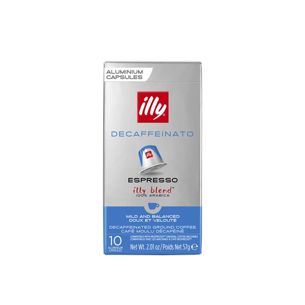 Illy NCC Espresso Decaffeinato koffeinmentes Nespresso kompatibilis 10 db kávékapszula