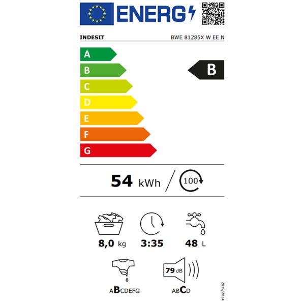 Indesit BWE 81285X W EE N elöltöltős mosógép