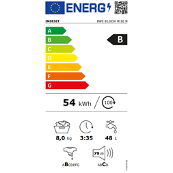 Indesit BWE 81285X W EE N elöltöltős mosógép