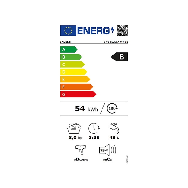 Indesit BWE 81295X WV EE elöltölős mosógép