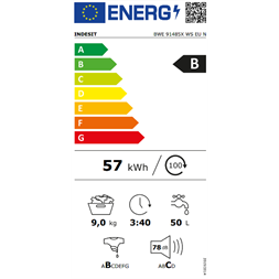 Indesit BWE 91485X WS EU N elöltöltős mosógép