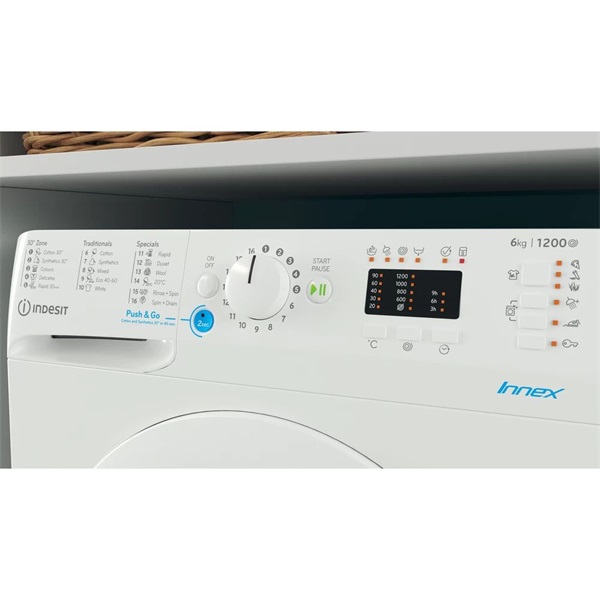 Indesit BWSA 61251 W EU N keskeny elöltöltős mosógép