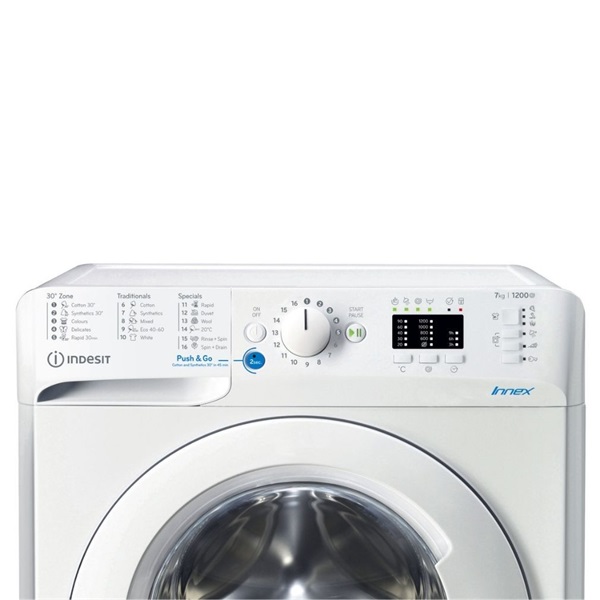 Indesit BWSA 71251W EE N elöltöltős mosógép