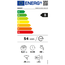 Indesit BWSE 81295X WSV EE keskeny elöltöltős mosógép