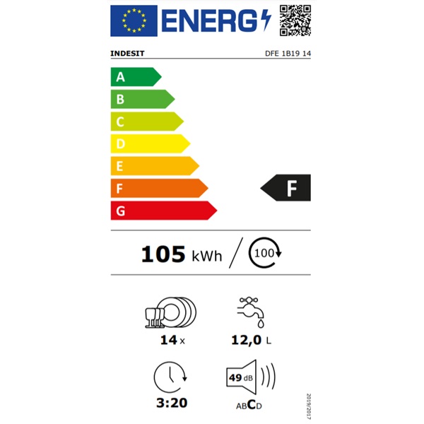 Indesit DFE 1B19 14 mosogatógép