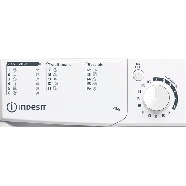 Indesit EWUD 41251 W EU N keskeny elöltöltős mosógép