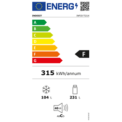 Indesit INFC8 TI21X inox alulfagyasztós hűtőszekrény