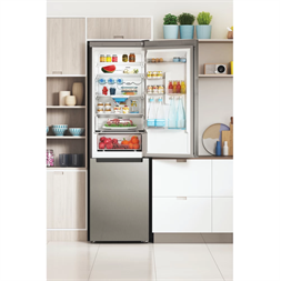 Indesit INFC9 TT33X inox alulfagyasztós hűtőszekrény