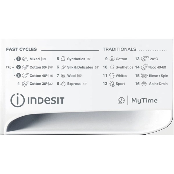 Indesit MTWE 71484 WK EE elöltöltős mosógép