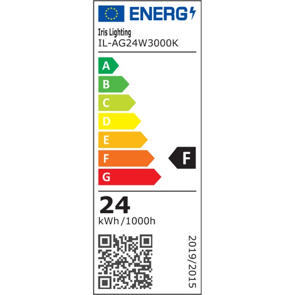 Iris Lighting AG24W3000K 24W 2400lm 3000K LED mélysugárzó IP44