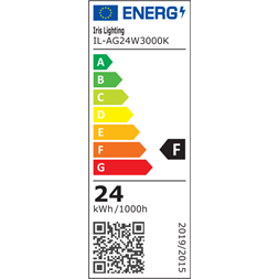 Iris Lighting AG24W3000K 24W 2400lm 3000K LED mélysugárzó IP44