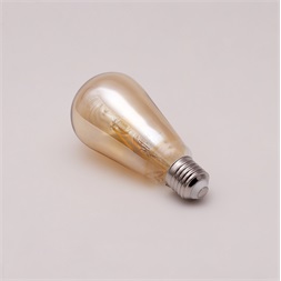 Iris Lighting Filament Bulb Longtip E27 ST64 6W/2700K/540lm aranyszínű LED fényforrás