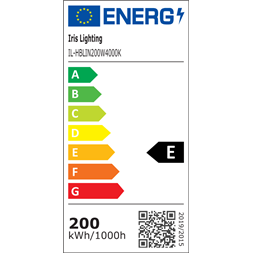 Iris Lighting IL-HBLIN200W4000K 200W 130lm/W 60x100 fok LED lineáris csarnokvilágító lámpa