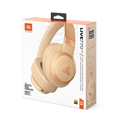 JBL Live 770 NC Bluetooth homok zajszűrős fejhallgató