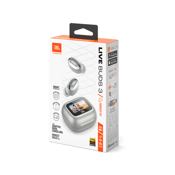 JBL Live Buds 3 True Wireless Bluetooth zajszűrős ezüst fülhallgató