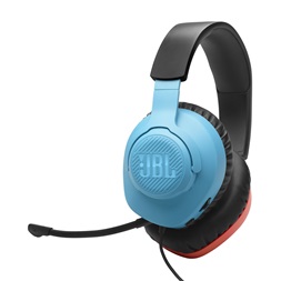 JBL Quantum 100 N vezetékes kék-piros gamer headset