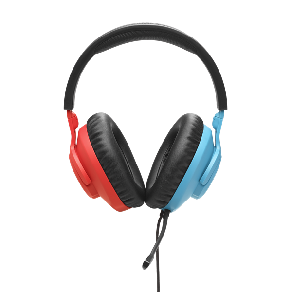 JBL Quantum 100 N vezetékes kék-piros gamer headset