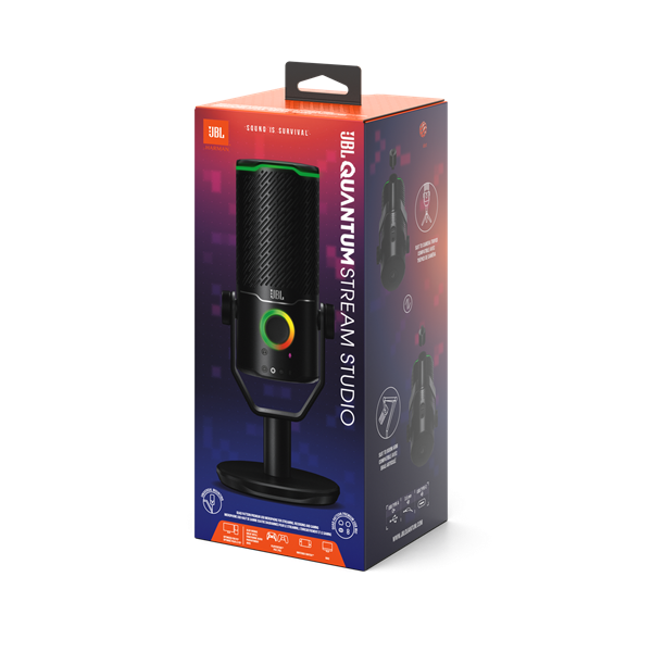 JBL Quantum Stream Studio USB fekete streaming mikrofon