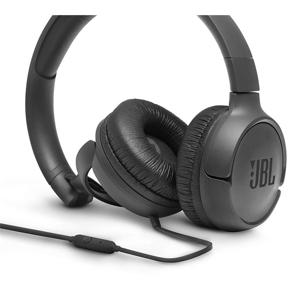 JBL T500BLK mikrofonos fekete fejhallgató