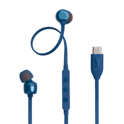 JBL T 310 C BLU vezetékes USB C mikrofonos kék fülhallgató