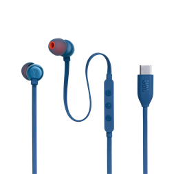 JBL T 310 C BLU vezetékes USB C mikrofonos kék fülhallgató