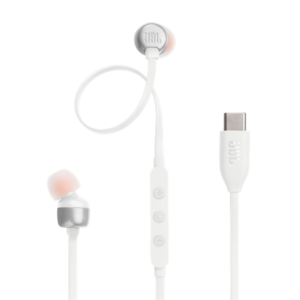 JBL T 310 C WHT vezetékes USB C mikrofonos fehér fülhallgató