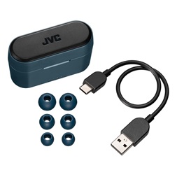 JVC HA-A9TA True Wireless Bluetooth kék fülhallgató