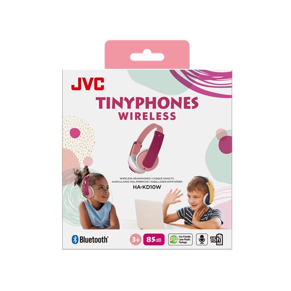 JVC HA-KD10W-P Bluetooth pink gyerek fejhallgató