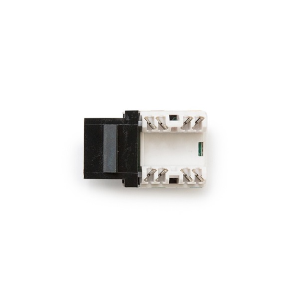 KE-Line CAT5E Giga Keystone Jack RJ45/u aljzat, fekete