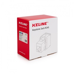 KE-Line CAT5E Giga Keystone Jack RJ45/u aljzat, fekete