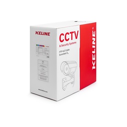 KE-Line Cat.5E (F/UTP) 305m 100MHz LSOH Dca árnyékolt CCTV fali kábel