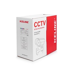 KE-Line Cat.5E (F/UTP) 305m 100MHz PVC Eca árnyékolt CCTV fali kábel