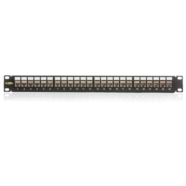 KE-Line Cat6 Moduláris árnyékolt Patch panel 24xRJ45/S