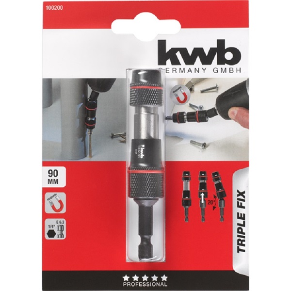 KWB 49100200 PROFI TRIPLE-FIX mágneses kardános bittartó adapter