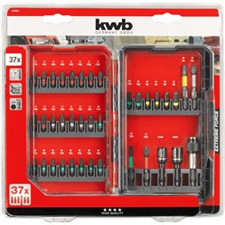 KWB 49109000 PROFI IMPACT torziós 37 db-os bit készlet