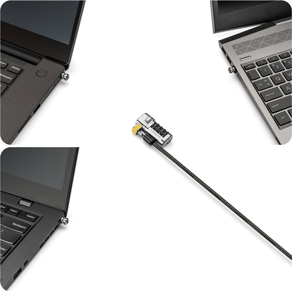 Kensington K68105EU ClickSafe T-Bar/Nano/Wedge Anchors 3-in-1 számzáras laptopzár