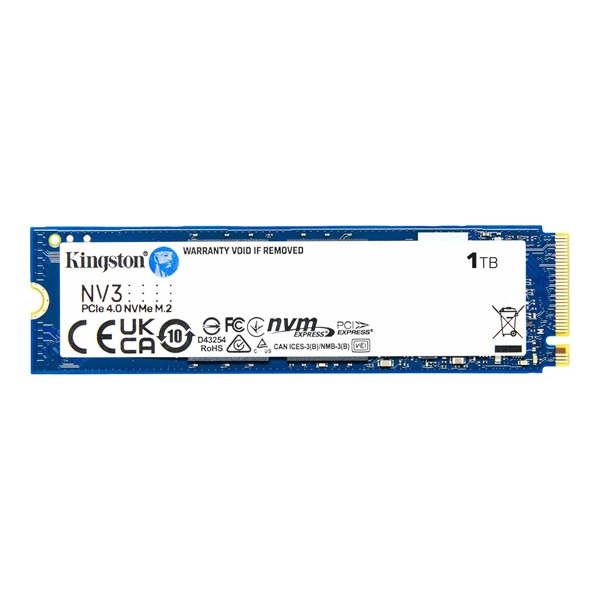 Kingston 1000GB M.2 NVMe 2280 PCIe 4.0 NV3 (SNV3S/1000G) SSD