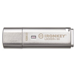 Kingston 128GB USB3.2 Gen1 A IronKey Locker+ 50 (IKLP50/128GB) Flash Drive