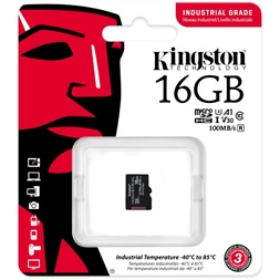 Kingston 16GB SD micro Industrial (SDHC Class 10 A1) (SDCIT2/16GBSP) memóriakártya