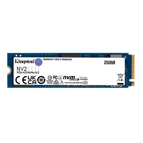 Kingston 250GB M.2 NVMe 2280 PCIe 4.0 NV2 (SNV2S/250G) SSD